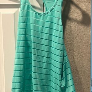 ZYIA Aqua Striped Tank Top